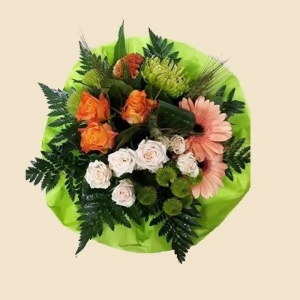 BOUQUET ROND ORANGE