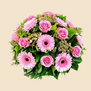 BOUQUET ROND ROSE