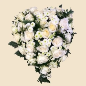 COEUR FLEURS BLANCHES