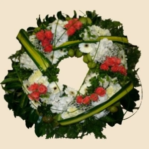 COURONNE A PLAT AVEC VERDURE