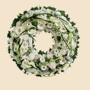COURONNE A PLAT BLANCHE ET VERTE B
