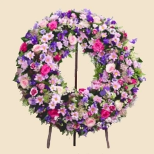 COURONNE SUR TREPIED PASTEL