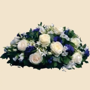 COUSSIN ROND BLANC ET VIOLET