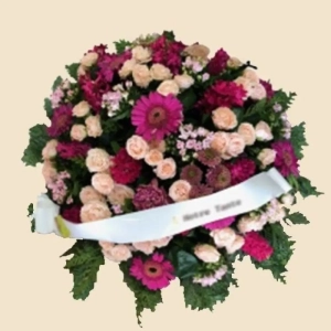 COUSSIN ROND FUCHSIA