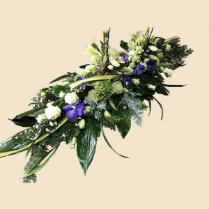 RAQUETTE BLANCHE VIOLETTE ET VERTE